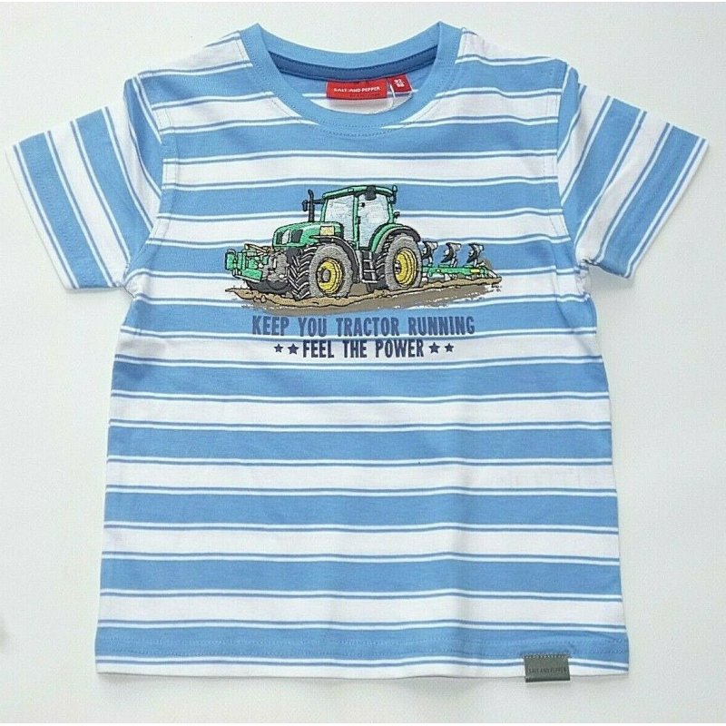 T-Shirt Salt and Pepper Jungen Traktor 92/98 104/110 116/122 NEU 