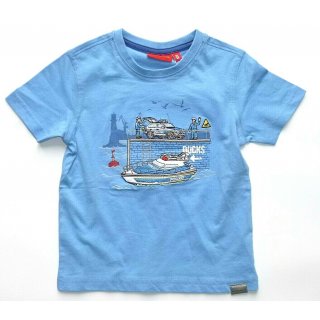 Salt and Pepper Jungen T-Shirt 104/110 ocean blue