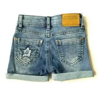 Salt and Pepper Mdchen Jeans-Shorts 110 blue