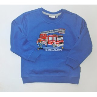 Salt and Pepper Jungen Sweatshirt  Feuerwehr 104/110 bright blue