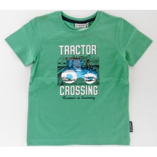 Salt and Pepper Jungen T-Shirt Traktor Pailletten 104/110 spring green