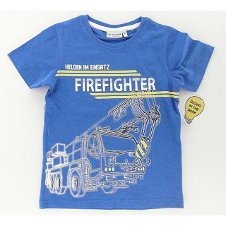 Salt and Pepper Jungen T-Shirt Feuerwehr  104/110 cobalt blue
