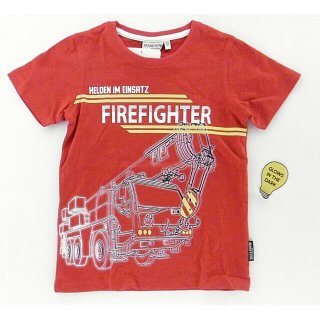 Salt and Pepper Jungen T-Shirt Feuerwehr  104/110 fire red