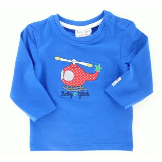 Baby Glück by Salt and Pepper Jungen Langarmshirt Helicopter