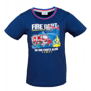 Salt and Pepper Jungen T-Shirt Feuerwehr 104/110 navy