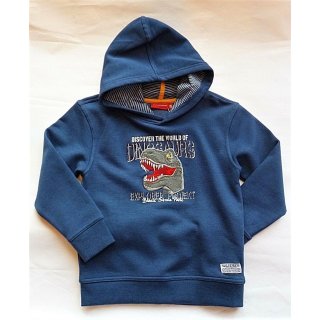 Salt and Pepper Jungen Sweatshirt Hoody Dino 104/110 nordic blue