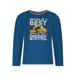 Salt and Pepper Jungen Longsleeve Bagger/ Truck 104/110 vintage blue