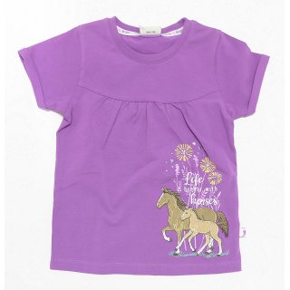Salt and Pepper Mdchen T-Shirt Pferd 104/110 purple