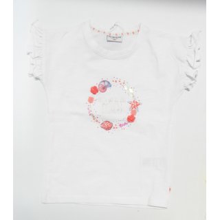 Salt and Pepper Mdchen T-Shirt Beach Print 104/110 white