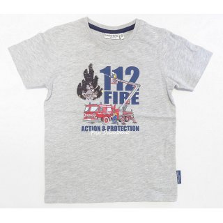 Salt and Pepper Jungen T-Shirt Feuerwehr 116/122 grey mel